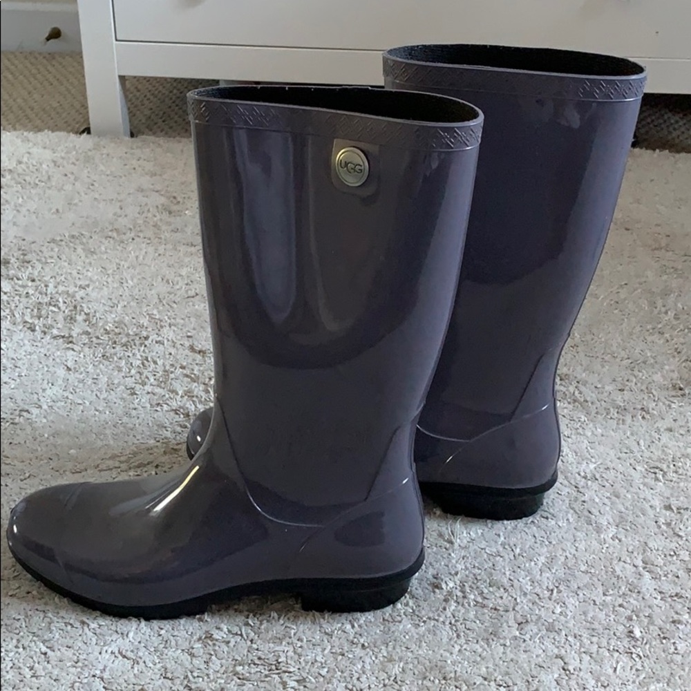 Grey/Purple Ugg Shaye Rainboots